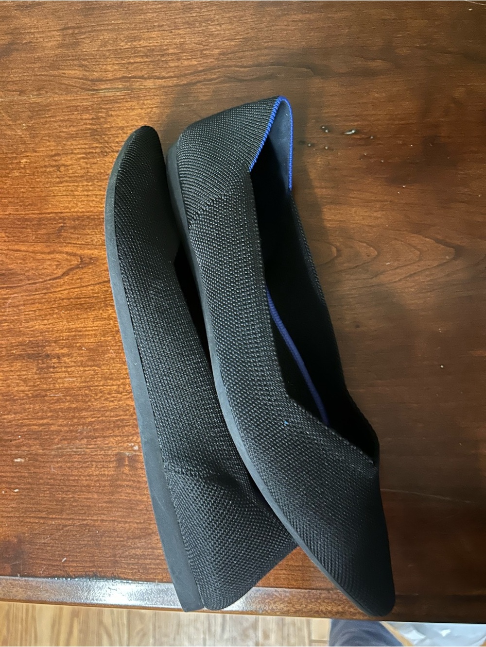 NWOT Rothy's Black The Point Women's Slip-On Pointed-Toe Flats Size 9.5 - Picture 8 of 9